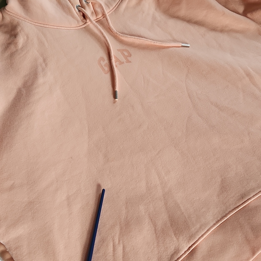 GAP logo Vintage Soft Cropped Hoodie Medium Tall - Picture 8 of 9